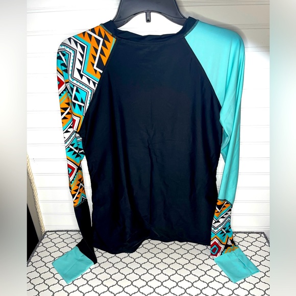 Amazon Swim Womans Long Sleeve Rash Guard Tankini Top And Bikini